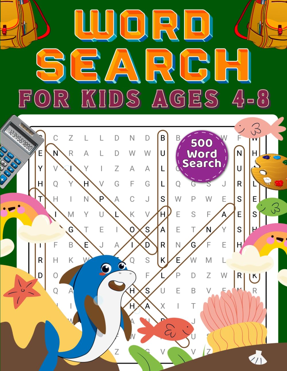 Word Search For Kids: 500 Word Search
