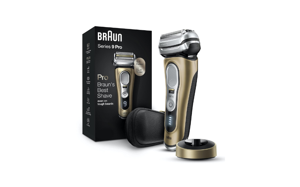 Braun Electric Razor for Men, Waterproof Foil Shaver, Series 9 Pro 9419s, Wet & Dry Shave