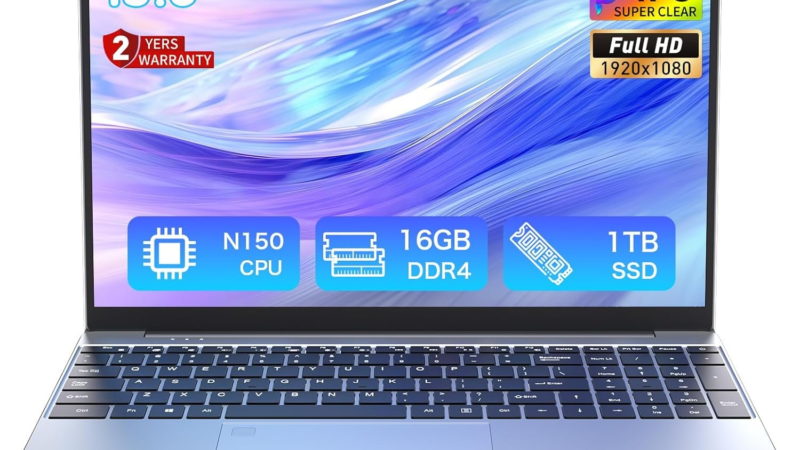 Auusda 15.6″ Silver Laptop – at Amazon.co.uk