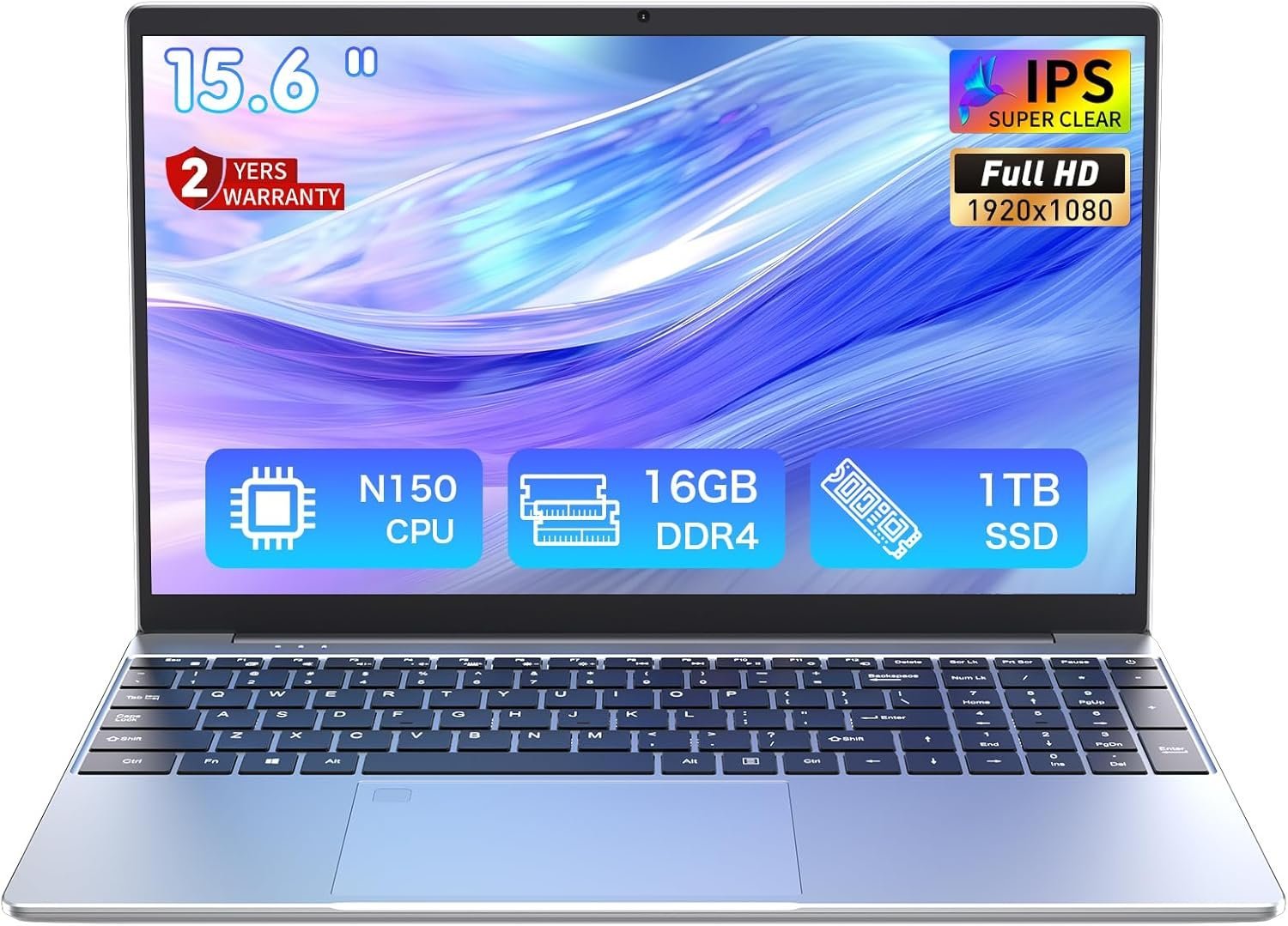 Auusda 15.6″ Silver Laptop – at Amazon.co.uk